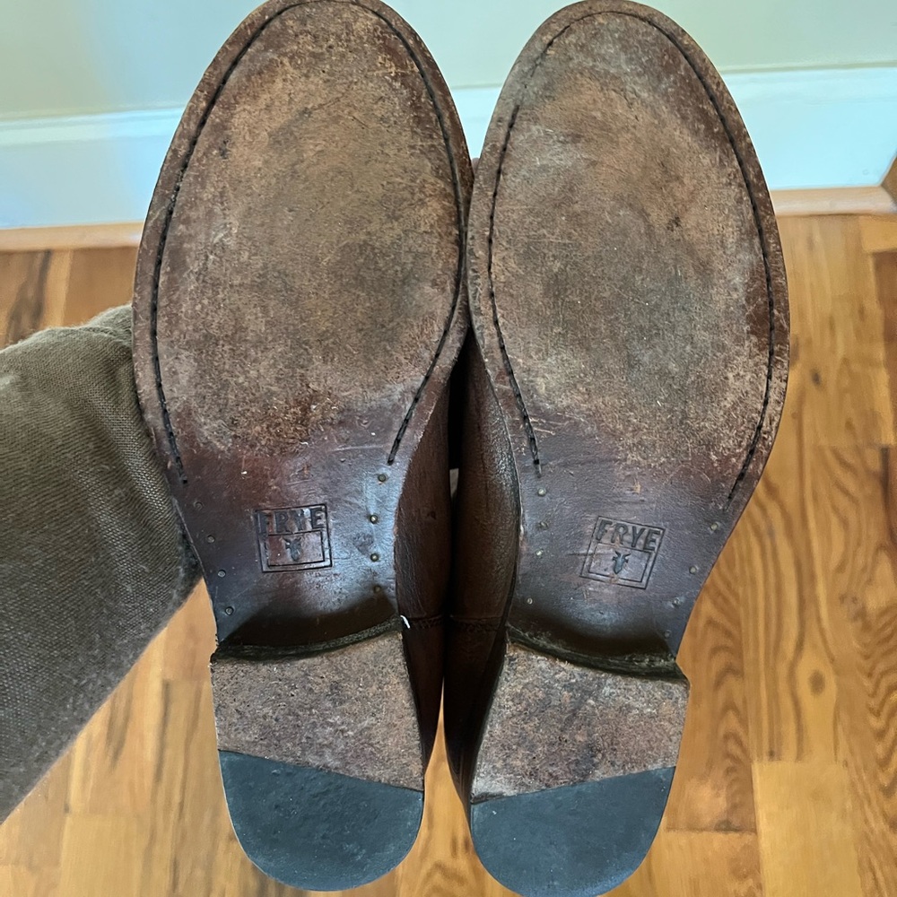 Frye Melissa Button Back Zip Brown - image 6